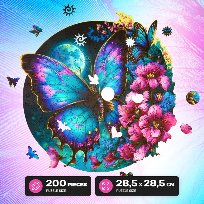 Billeder og fotos af Butterfly puzzle 200 pieces. ESC WELT.