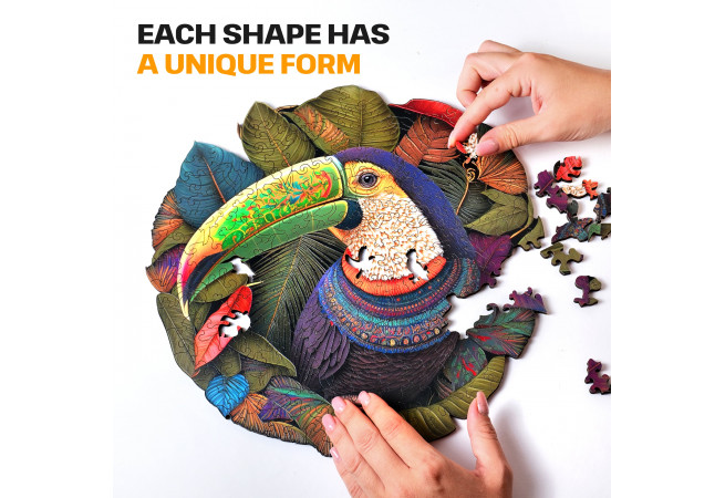Billeder og fotos af Toucan puzzle 300 pieces. ESC WELT.