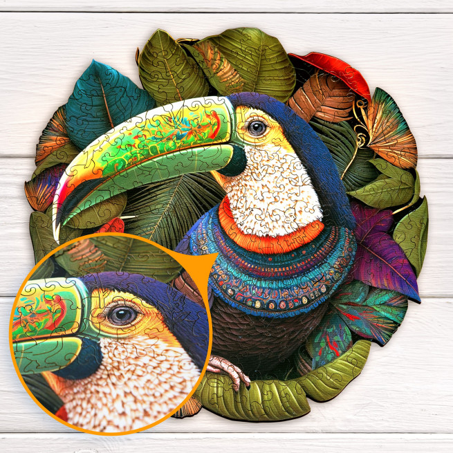 Billeder og fotos af Toucan puzzle 200 pieces. ESC WELT.