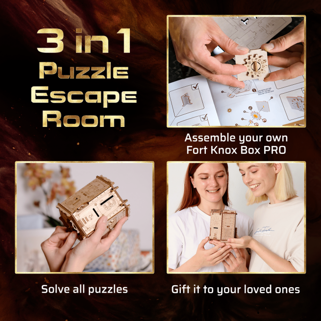 Billeder og fotos af 3D Puzzle Game Fort Knox Box Pro. ESC WELT.