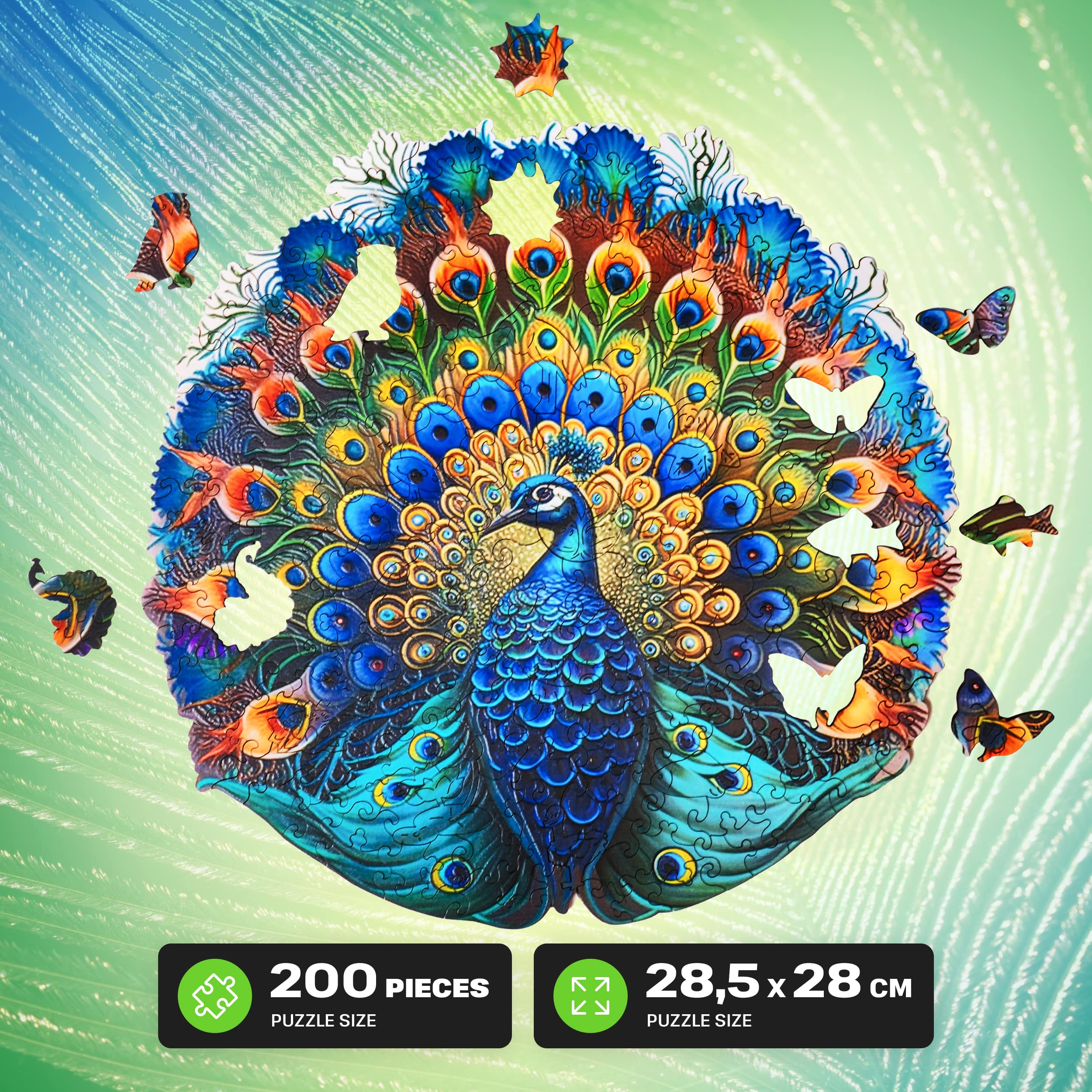 Billeder og fotos af Peacock puzzle 500 pieces. ESC WELT.