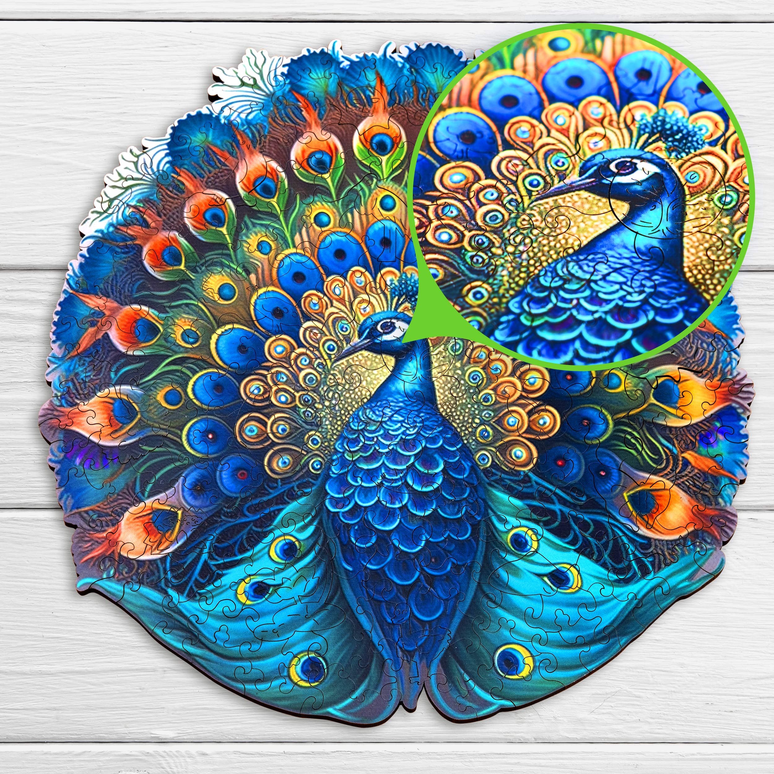 Billeder og fotos af Peacock puzzle 500 pieces. ESC WELT.