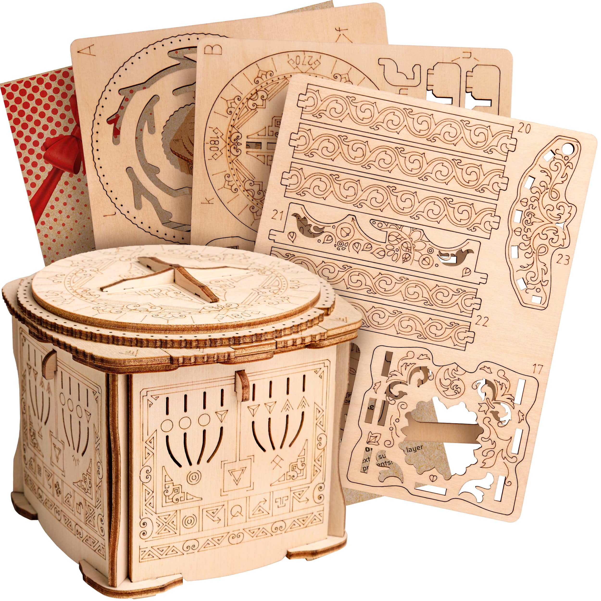 Billeder og fotos af Wooden Secret LOCK BOX. ESC WELT.