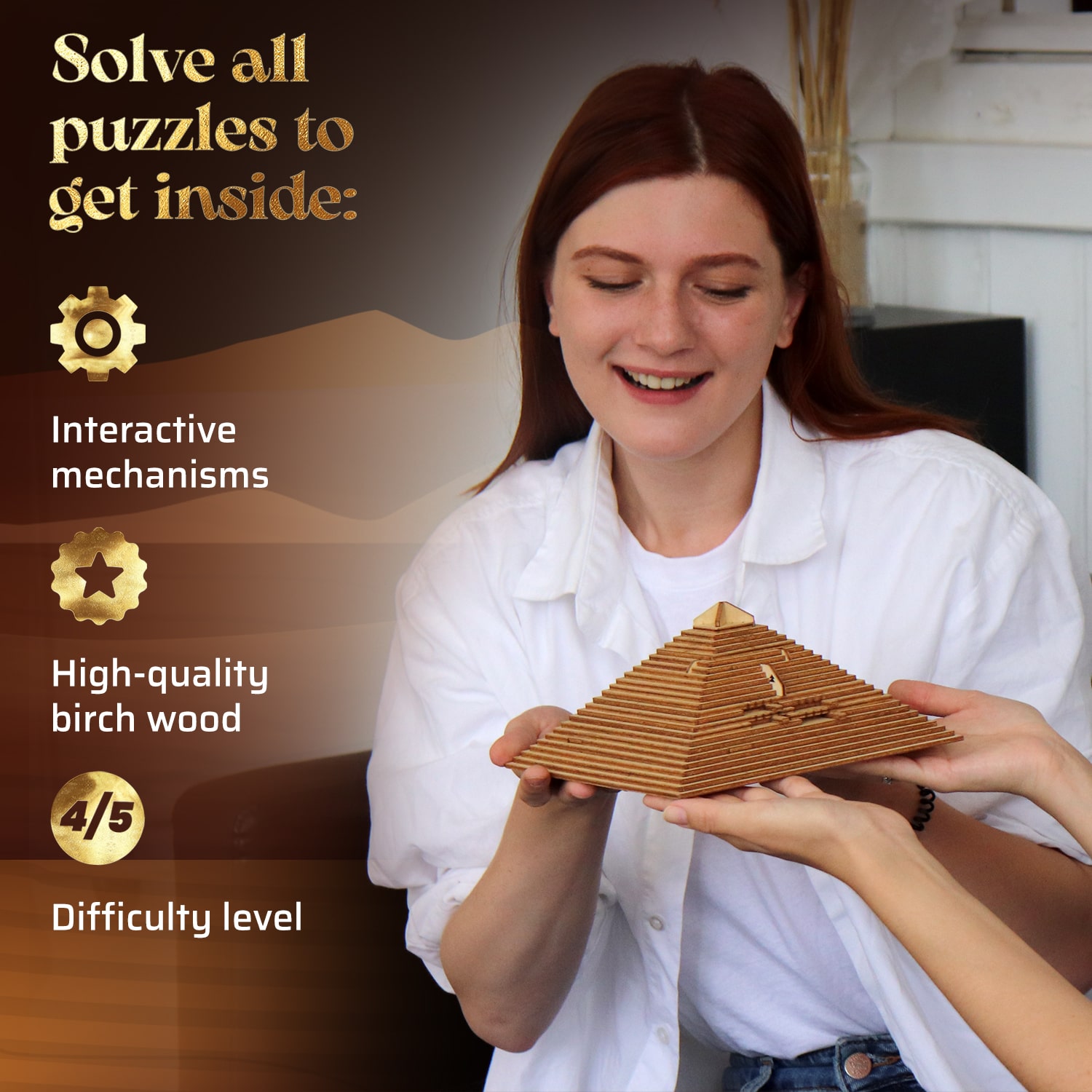 Billeder og fotos af 3D Puzzle Game Quest Pyramid. ESC WELT.