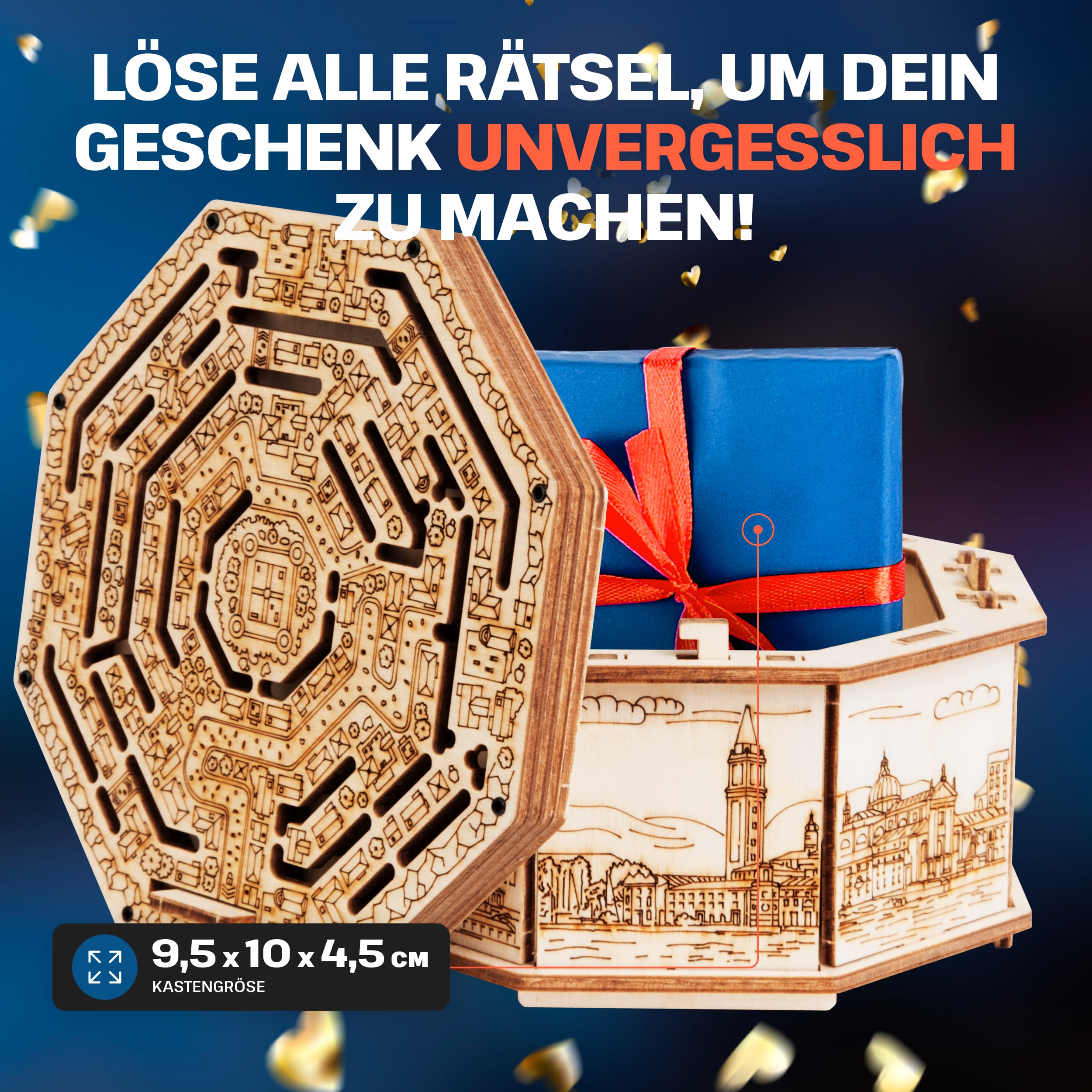 Billeder og fotos af Wooden Secret MAZE BOX. ESC WELT.