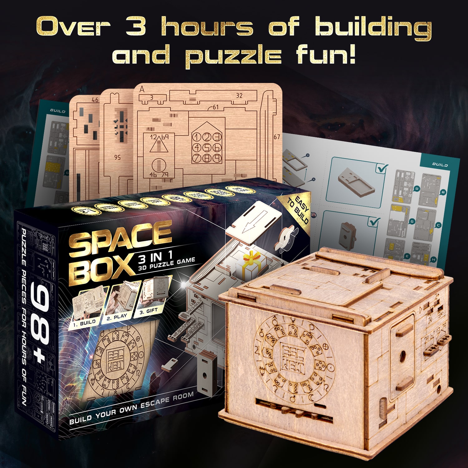 Billeder og fotos af 3D Puzzle Game Space Box. ESC WELT.